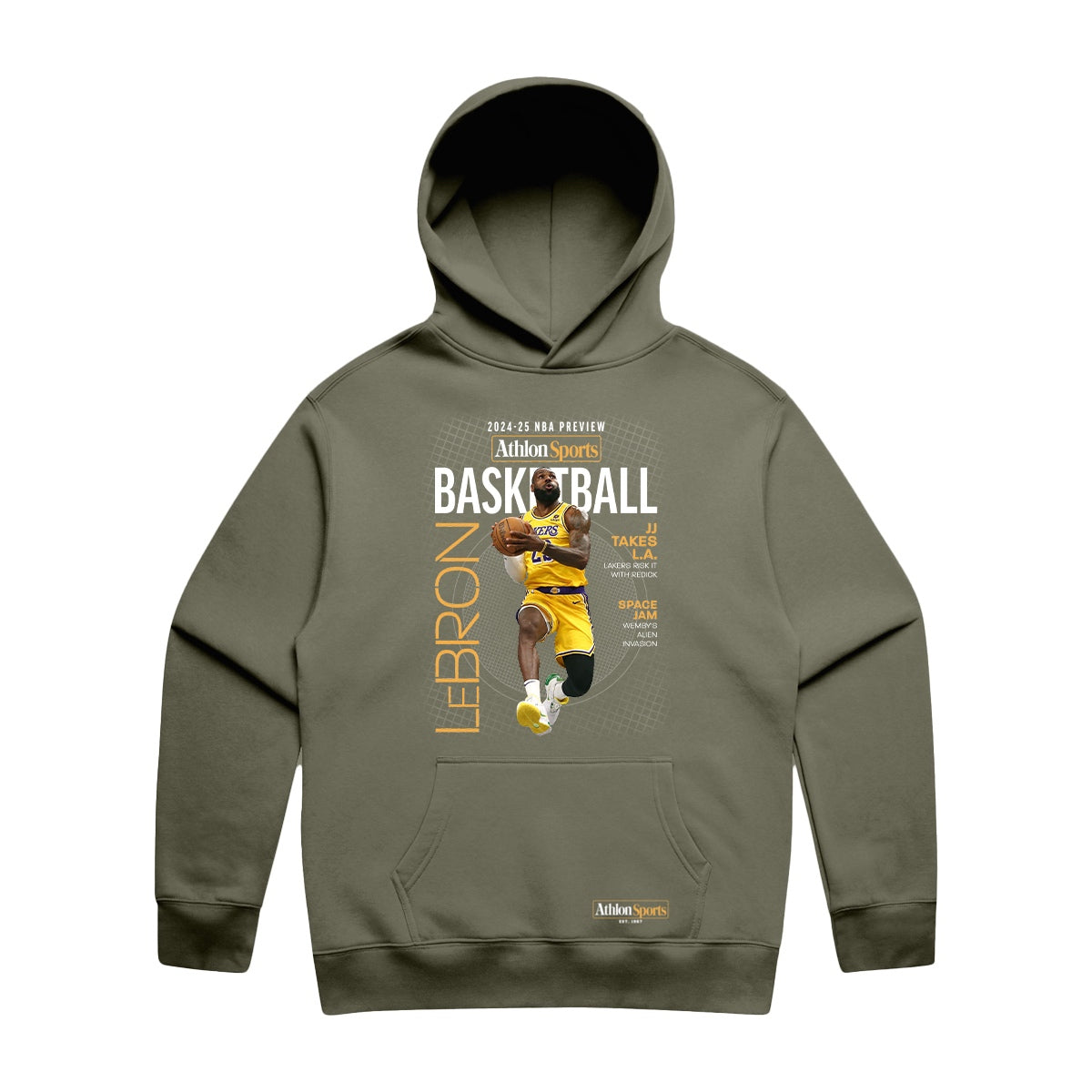 Unisex | Lebron On The Drive Cover | Pullover Hoodie