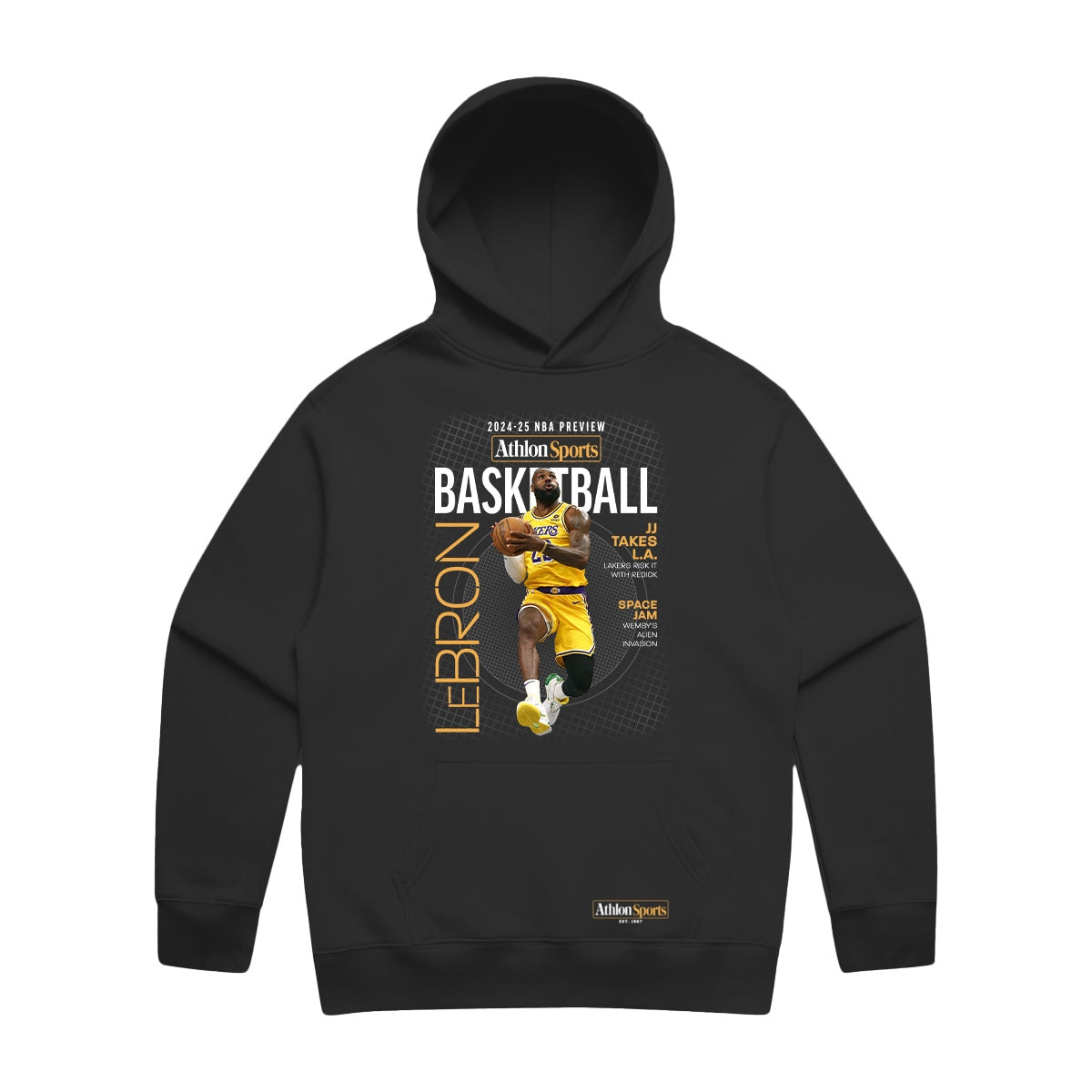 Unisex | Lebron On The Drive Cover | Pullover Hoodie