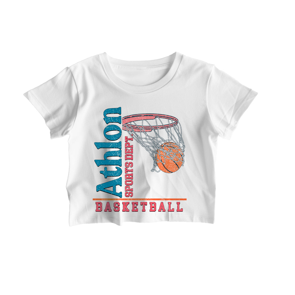 Women's | Vintage Basketball | Crop Tee