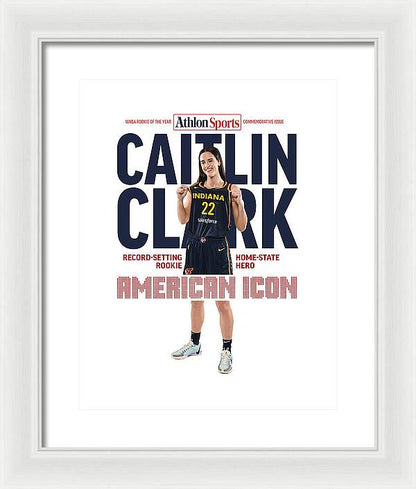 American Icon Caitlin Clark  - Framed Print