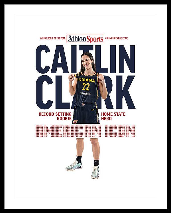 American Icon Caitlin Clark  - Framed Print