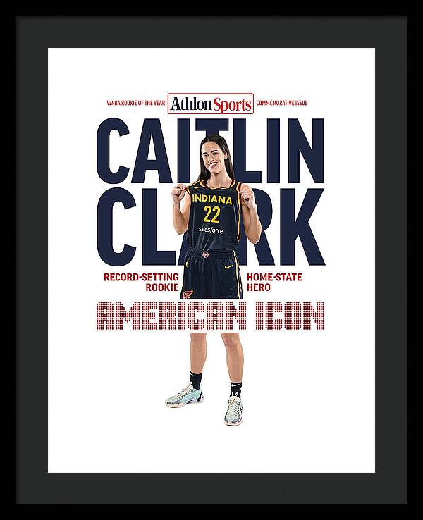 American Icon Caitlin Clark  - Framed Print