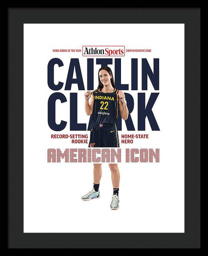 American Icon Caitlin Clark  - Framed Print