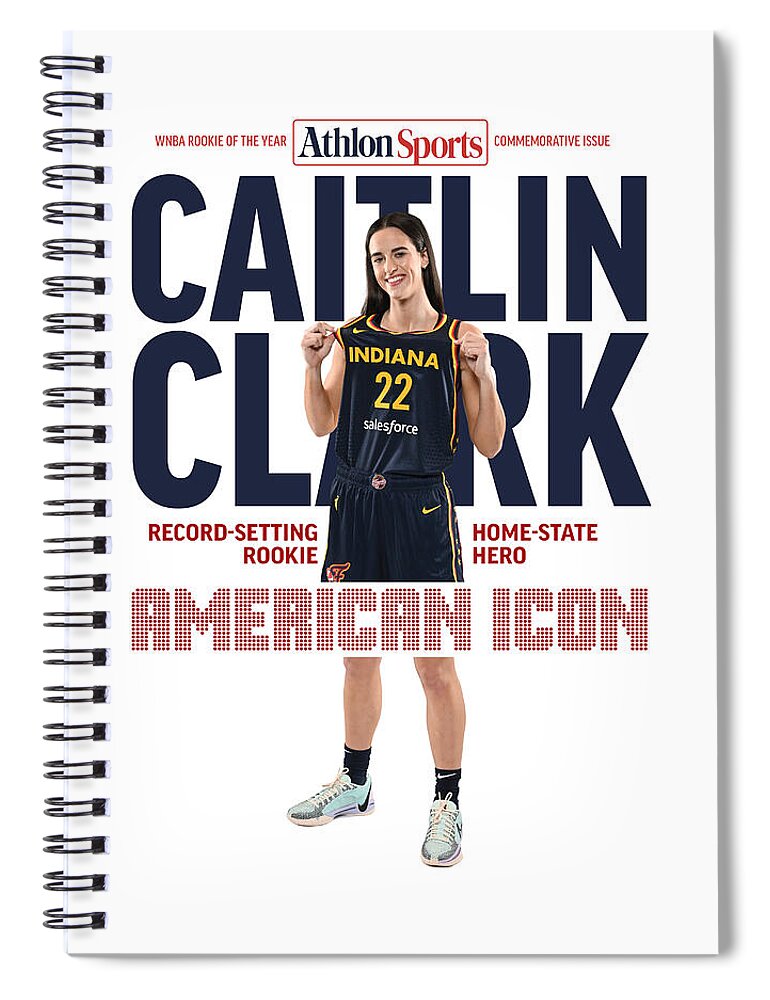 American Icon Caitlin Clark  - Spiral Notebook