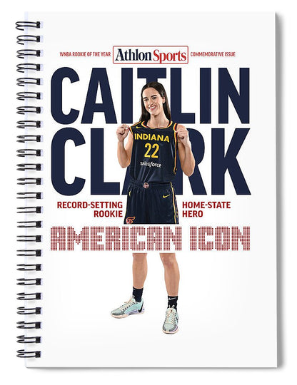 American Icon Caitlin Clark  - Spiral Notebook