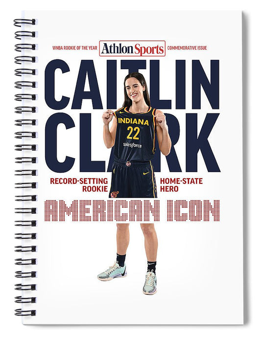 American Icon Caitlin Clark  - Spiral Notebook