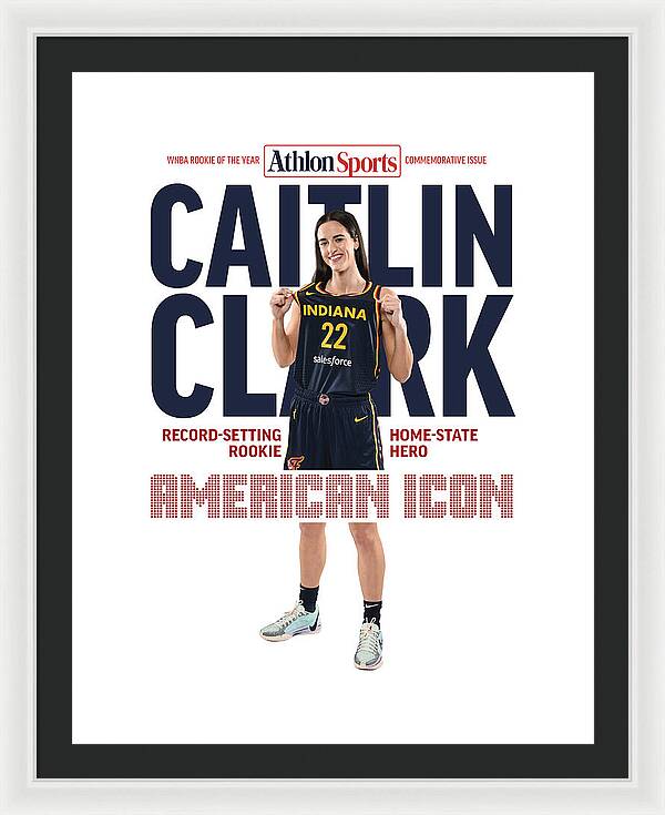 American Icon Caitlin Clark  - Framed Print