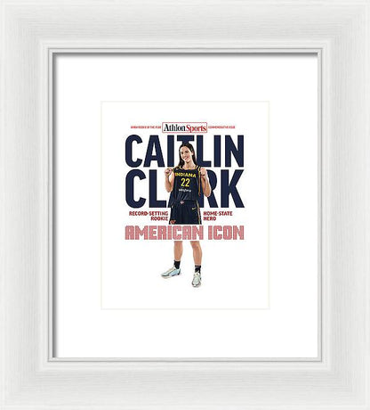 American Icon Caitlin Clark  - Framed Print