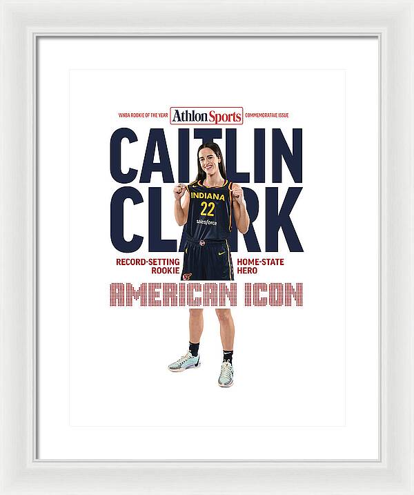 American Icon Caitlin Clark  - Framed Print