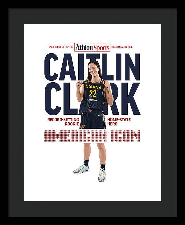 American Icon Caitlin Clark  - Framed Print