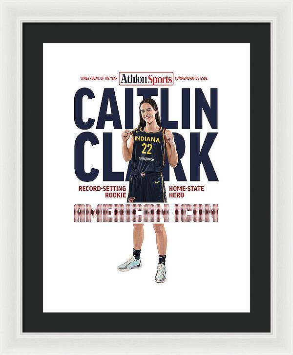 American Icon Caitlin Clark  - Framed Print