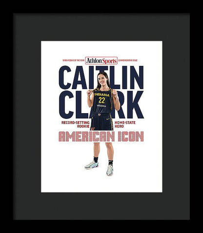 American Icon Caitlin Clark  - Framed Print