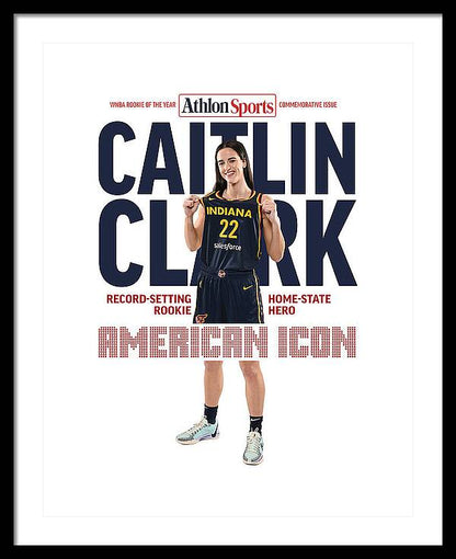 American Icon Caitlin Clark  - Framed Print