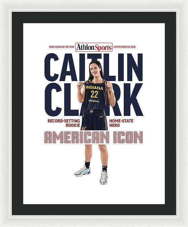 American Icon Caitlin Clark  - Framed Print