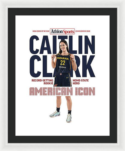 American Icon Caitlin Clark  - Framed Print