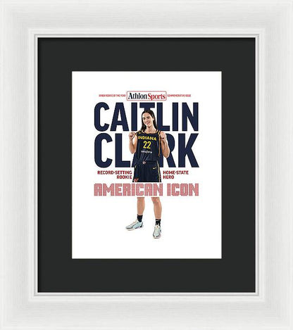 American Icon Caitlin Clark  - Framed Print