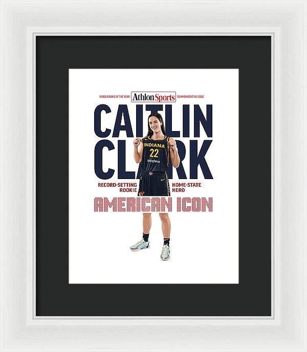 American Icon Caitlin Clark  - Framed Print