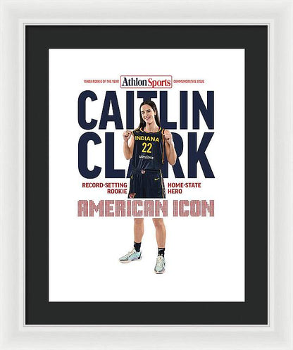 American Icon Caitlin Clark  - Framed Print