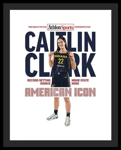 American Icon Caitlin Clark  - Framed Print