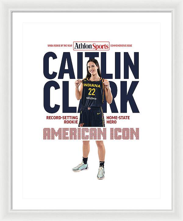 American Icon Caitlin Clark  - Framed Print