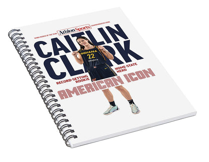 American Icon Caitlin Clark  - Spiral Notebook