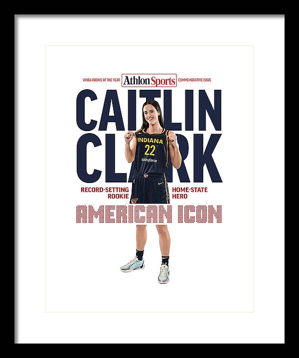 American Icon Caitlin Clark  - Framed Print