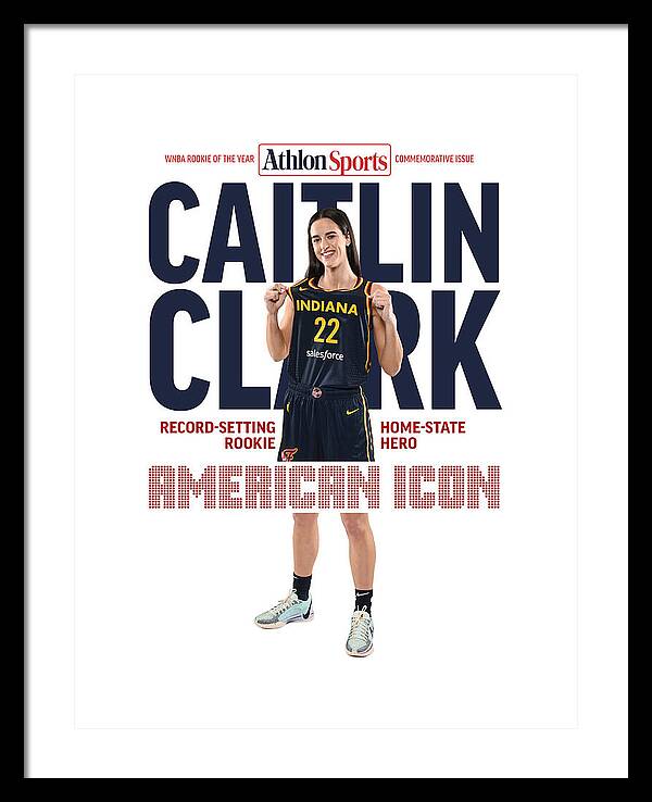 American Icon Caitlin Clark  - Framed Print