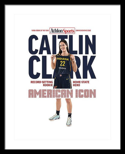 American Icon Caitlin Clark  - Framed Print