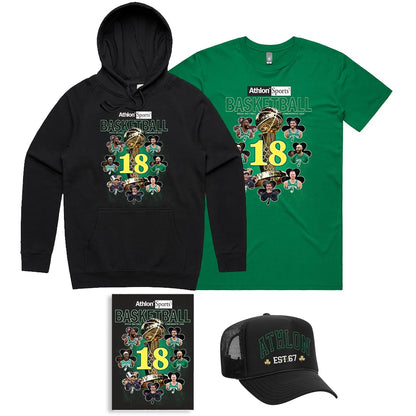 NBA Finals Commemorative | Tee Shirt + Hoodie + Hat & Magazine | 18 Bundle